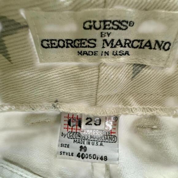 Vintage 90s Guess by Georges Marciano Star Print Jeans Sz 29 – Made in USA Rare - Picture 3 of 6